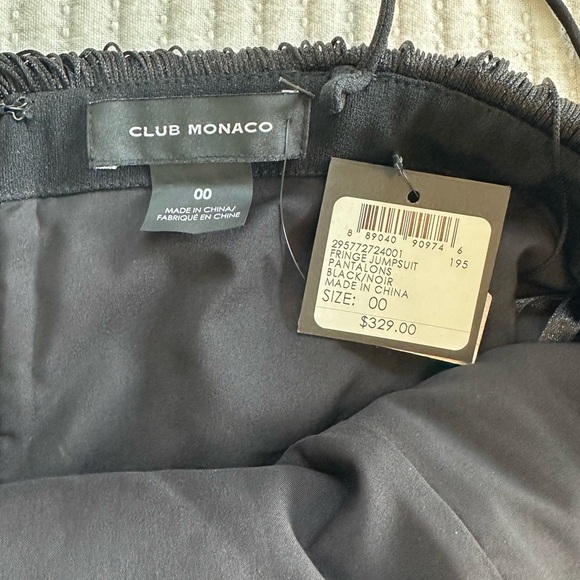 NEW Club Monaco Black Fringe Jumpsuit NWT - Picture 10 of 10